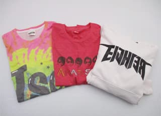 開封済みのタオルやTシャツ