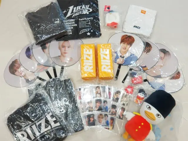 RIIZEのキーリング・ペンライト・トートバッグ・トレカなどを買取